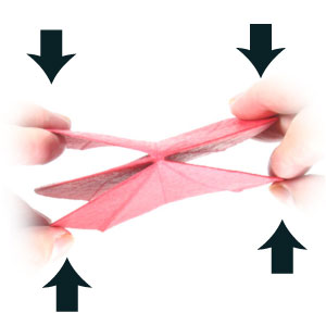 8th picture of Five-petals lovely origami rose paper flower