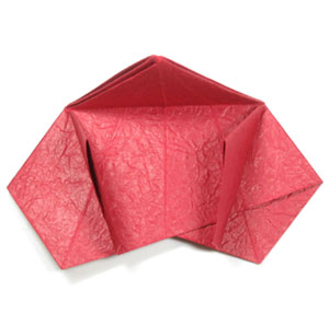 13th picture of Five-petals lovely origami rose paper flower