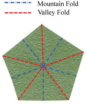 1st picture of Five-sepals super origami calyx