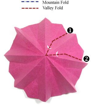 8th picture of origami clematis flower